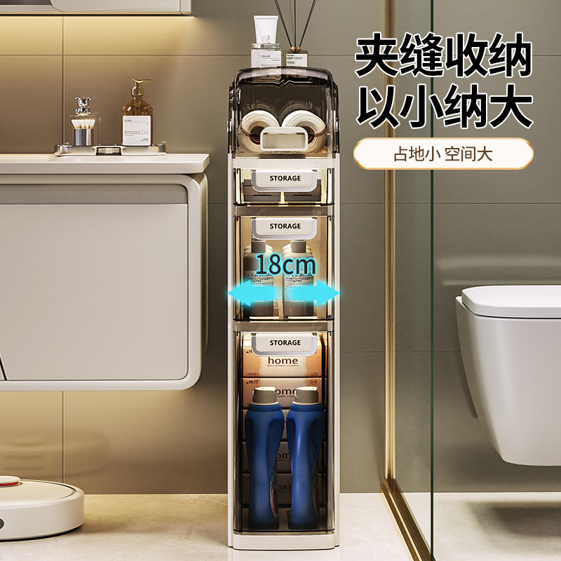 JEKO&JEKO 8007三四五层 升级款夹缝柜置物架高清大图