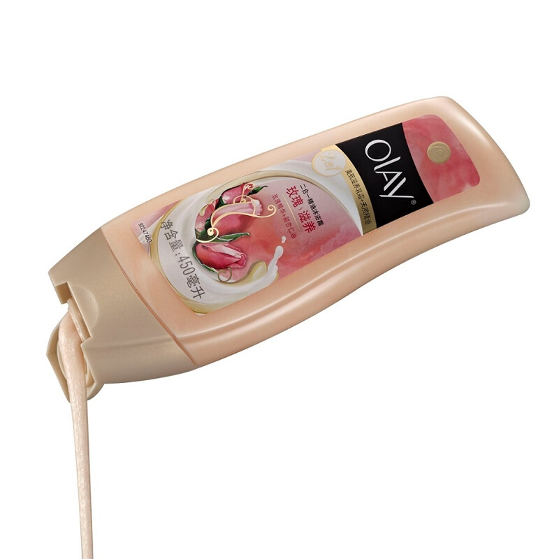 玉兰油(OLAY)玫瑰滋养二合一精油沐浴霜 250毫升 宝洁出品