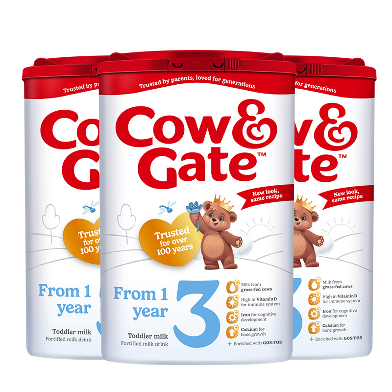 英国牛栏（Cow＆Gate）婴幼儿三段(1-2岁)配方奶粉 800g