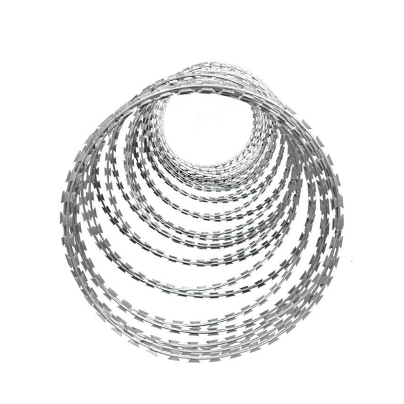 刀片刺绳网 铁丝网围栏网 围墙防盗网刀片刺网 加密 高强度 双螺旋 圈