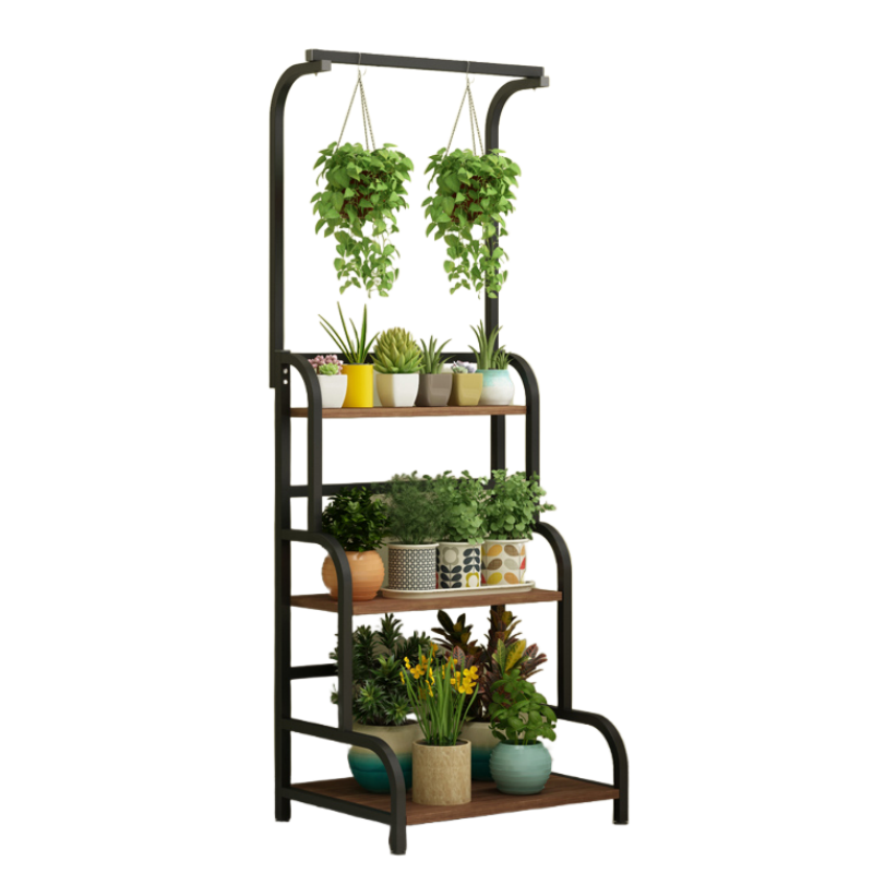 铭思达铁艺花架60*40*165cm个高清大图