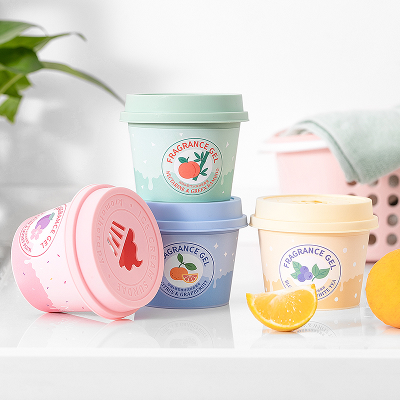 名创优品 (miniso) 油桃&翠竹冰淇淋香薰膏室内卫生间清新芬芳中和异味香包花果香