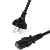 包尔星克PowerSync 三插电源线直头黑色1米纯铜电脑主机显示器品字尾三孔