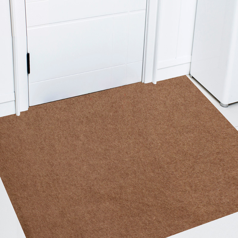 家柏饰(CORATED)进地垫入户蹭土垫家用口防滑吸水加厚长条脚垫裁剪定制地毯 咖啡色 45x60+45x120cm（厨房套装）