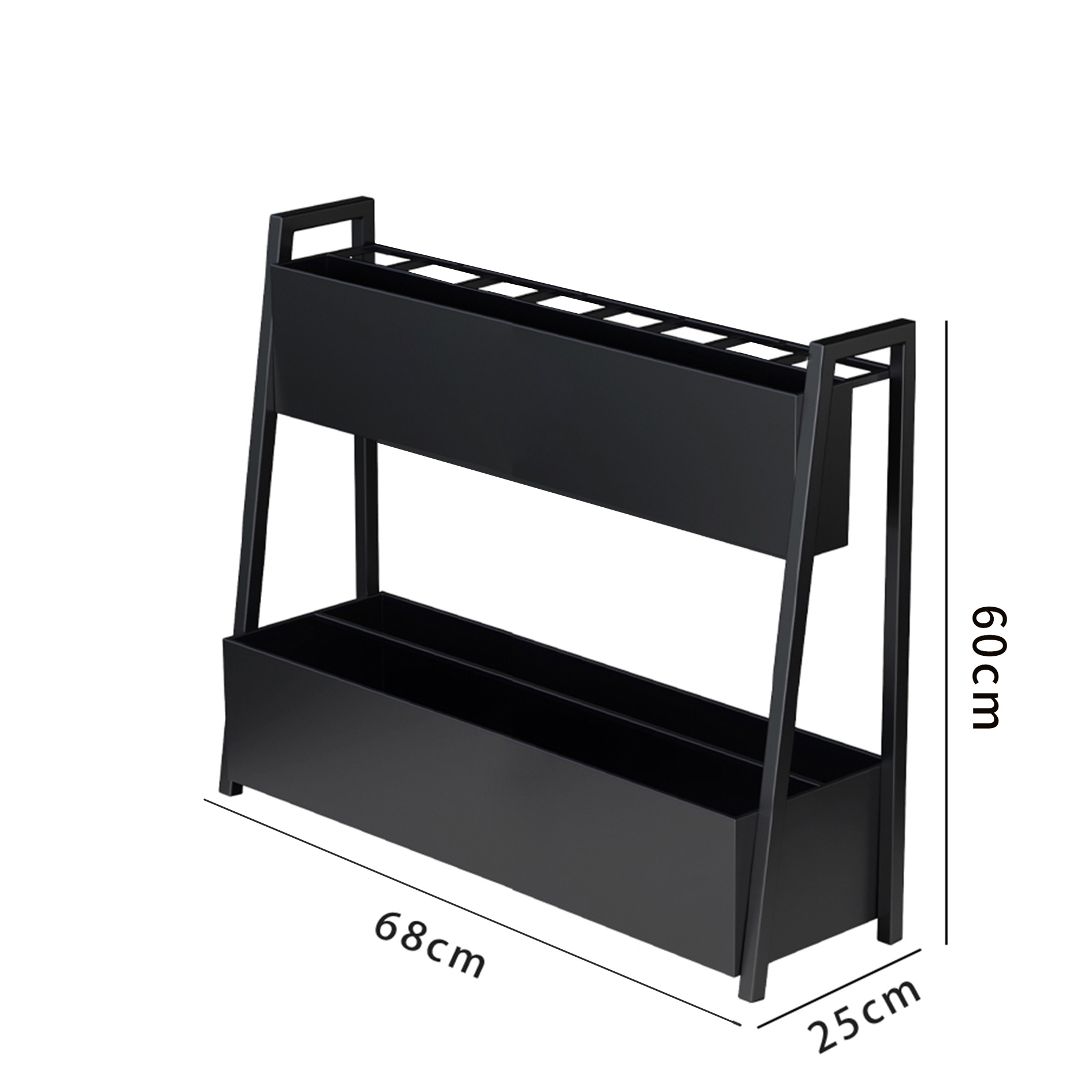 珂攸洋雨伞架收纳架 雨伞架黑色680*250*600mm个 雨伞架