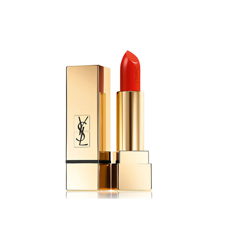 YSL圣罗兰方管口红唇膏 迷魅纯漾亮采方管口红13#正橘色 3.8g