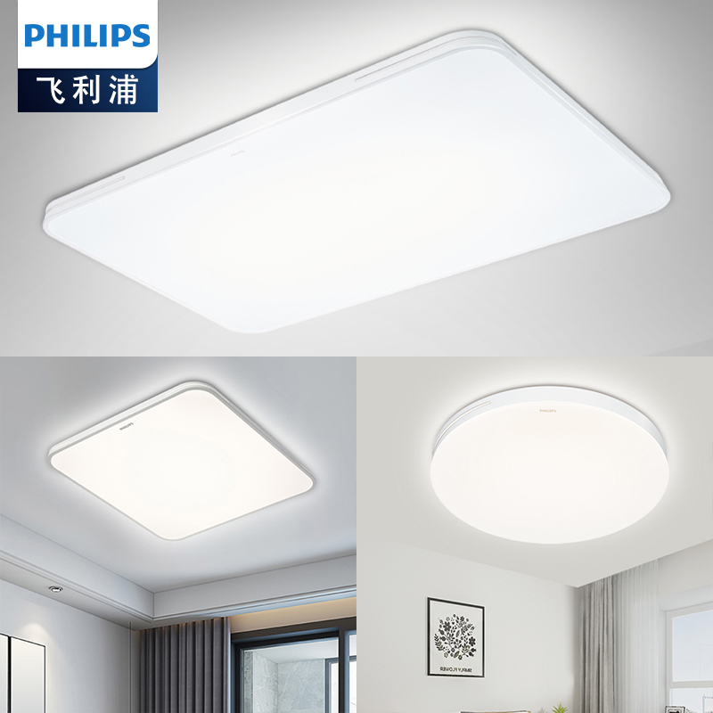 飞利浦 PHILIPS 吸顶灯客厅卧室吸顶灯书房现代简约调光调色吸顶灯 简斌36W