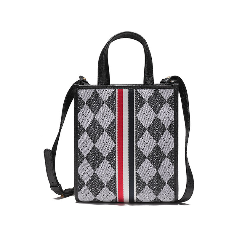 汤姆布朗thombrowne女士织物配皮手提单肩斜挎包托特包fap349a07868