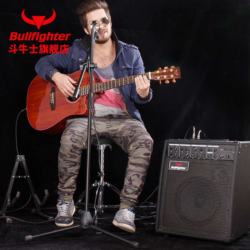 斗牛士120W吉他充电户外弹唱电吹管萨克斯音箱流浪歌手蓝牙大功率