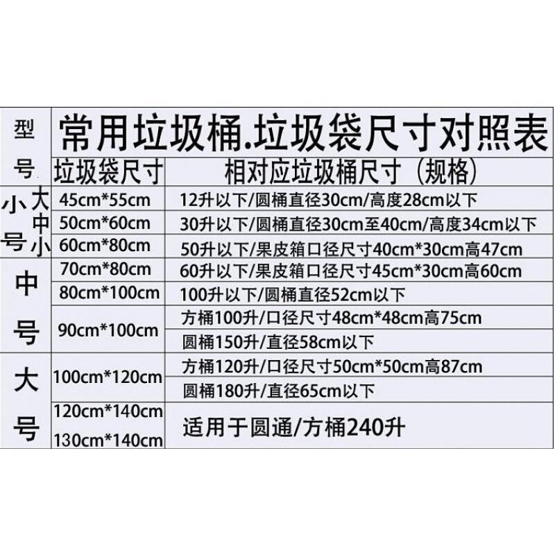 加厚垃圾袋环卫大号垃圾袋70*80*90*100*110*120*130*140100*120*4S*65克新特厚加厚