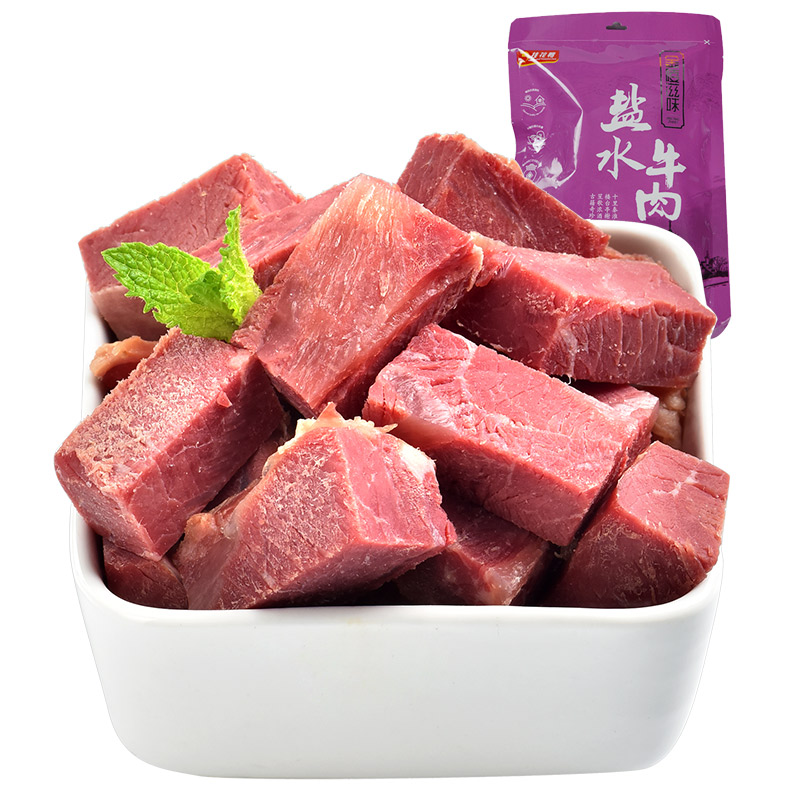 金陵滋味盐水陈皮牛肉五香牛筋牛肉粒熟食卤味休闲零食高清大图