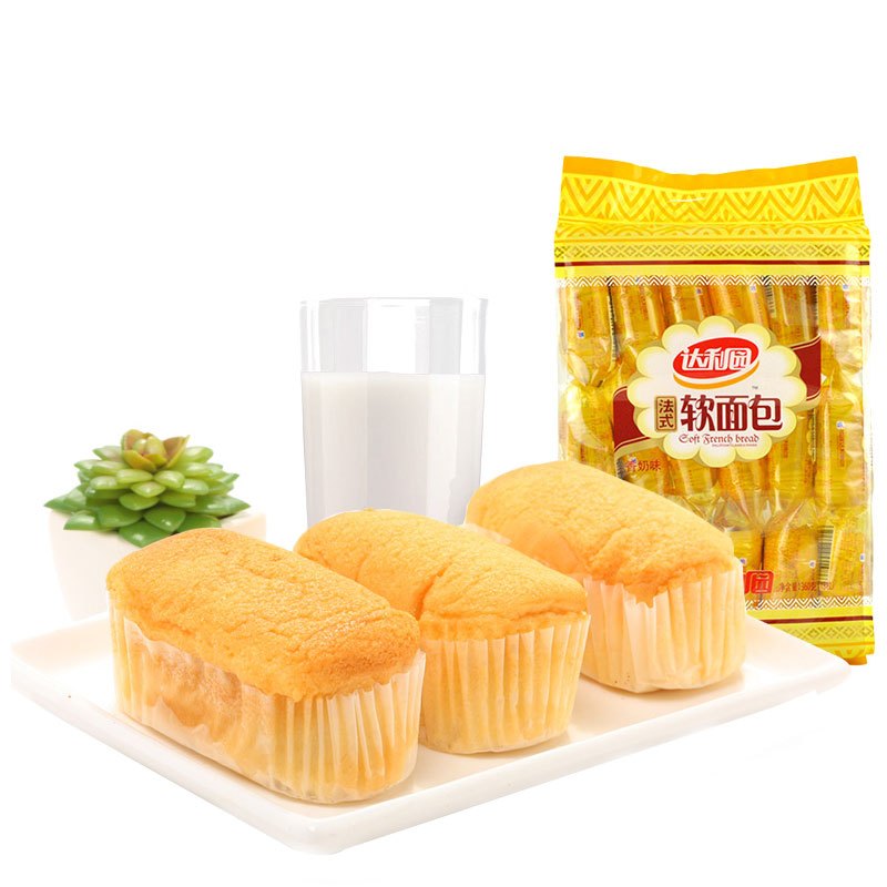 达利园糕点法式软面包香奶味360g3袋装网红美食蛋糕糕点休闲零食下午