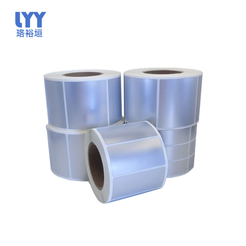 珞裕垣 轮胎胶亚银pet标签纸 30*50mm*1000张 卷高清大图