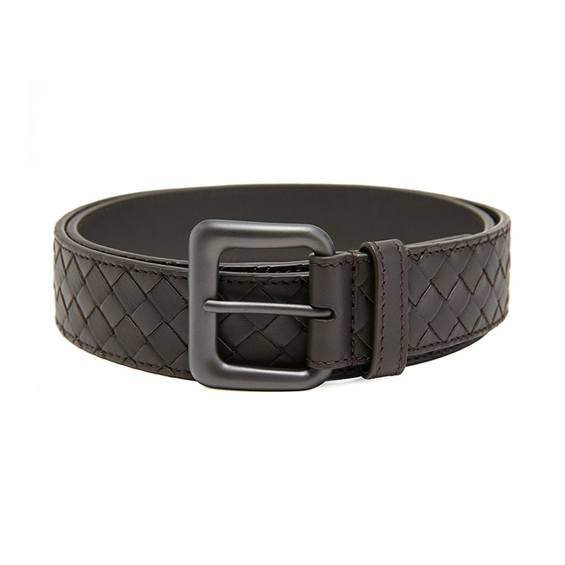 BOTTEGA VENETA 宝缇嘉 BV 男士编织牛皮针扣皮带腰带90