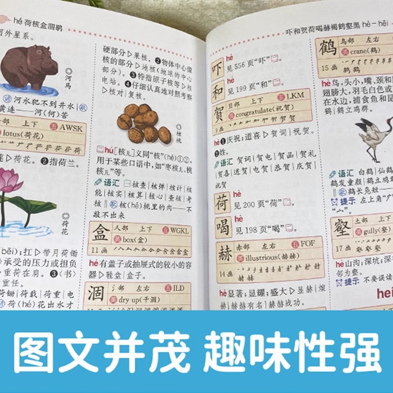 [彩图版]小学生多功能字典 小学通用 [正版]小学生多功能字典彩图版现代汉语成语辞典近义词反义词生字组词造句大全小学一二高清大图