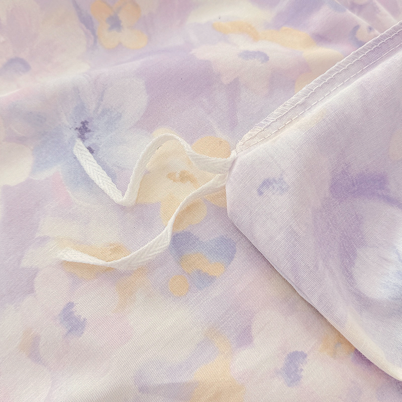 紫罗兰全棉印花抗菌四件套 春涧/香颂蝶舞/迈凯伦款号:VDZLPSS13151高清大图