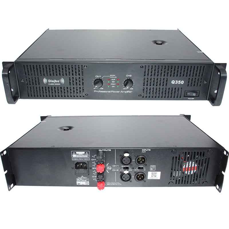 迪玠宝（DISJBO）Q350 350W纯后级功率放大器 专业会议室 舞台 户外扩声 功率放大器