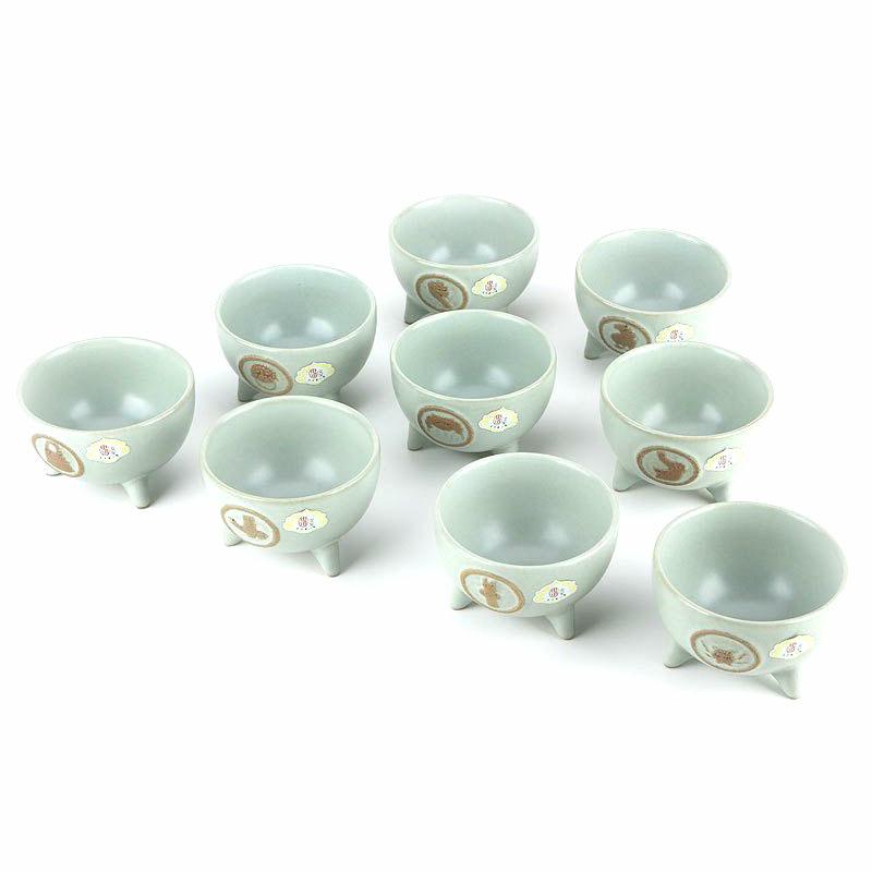 东道 汝窑功夫茶具 陶瓷 茶具 龙的传人 冰裂釉