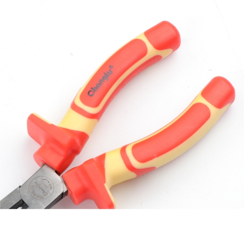 长鹿VDE绝缘电工尖嘴钳 200mm 把高清大图