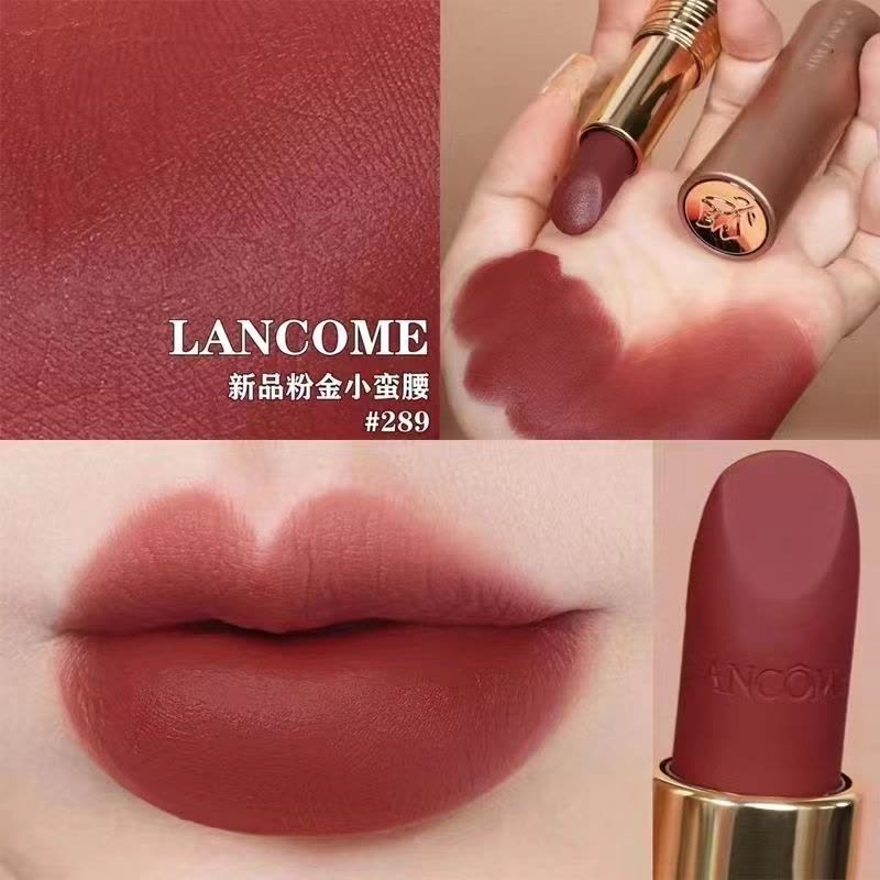 兰蔻(LANCOME)口红羊绒雾面半哑光唇膏小蛮腰粉金#289羊绒暖棕 浓郁显色3.4g图片
