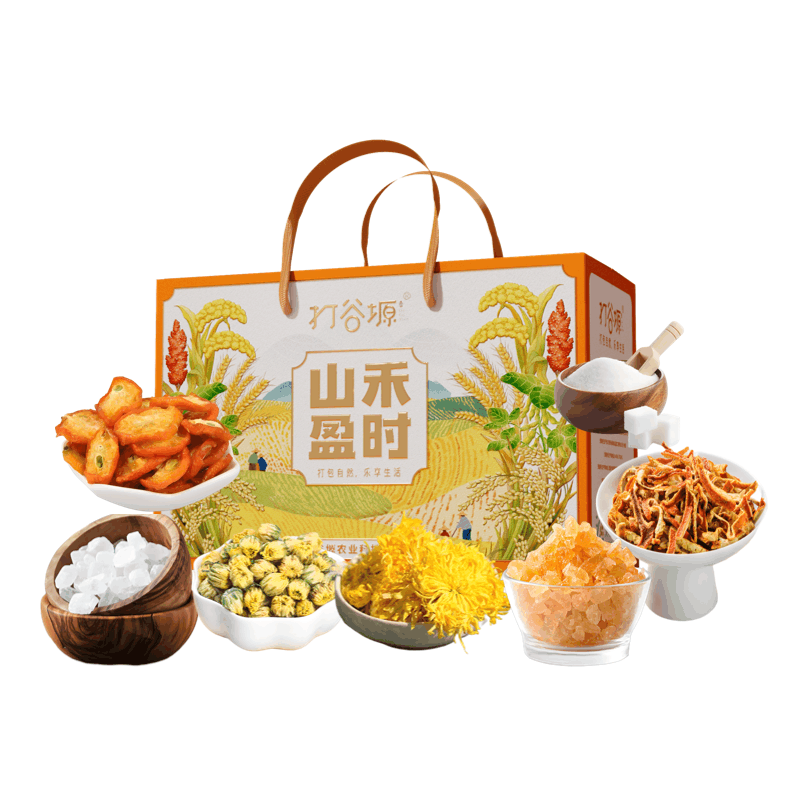 打谷塬 山禾盈时防暑礼盒 1500g 盒图片