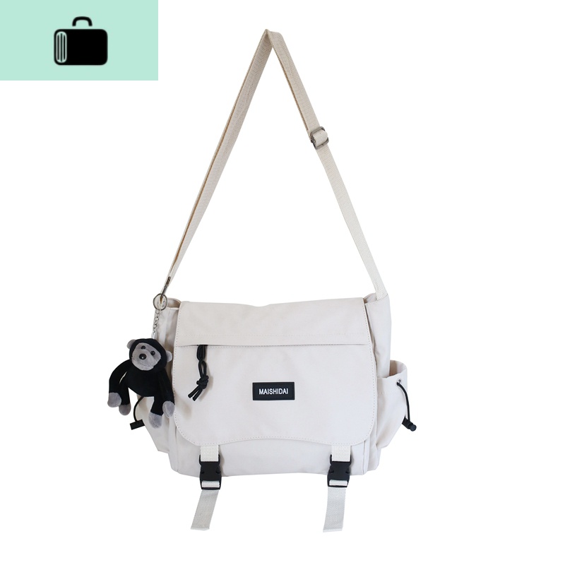 书包女ins风韩版双肩男背包大容量斜跨包包女单肩大学生上课布袋NEW LAKE女士双肩包高清大图