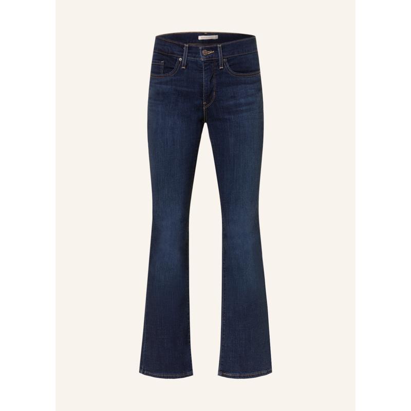 Levi's女士修身显瘦弹力牛仔裤高弹柔软ZIP飞鸟五口袋男友风