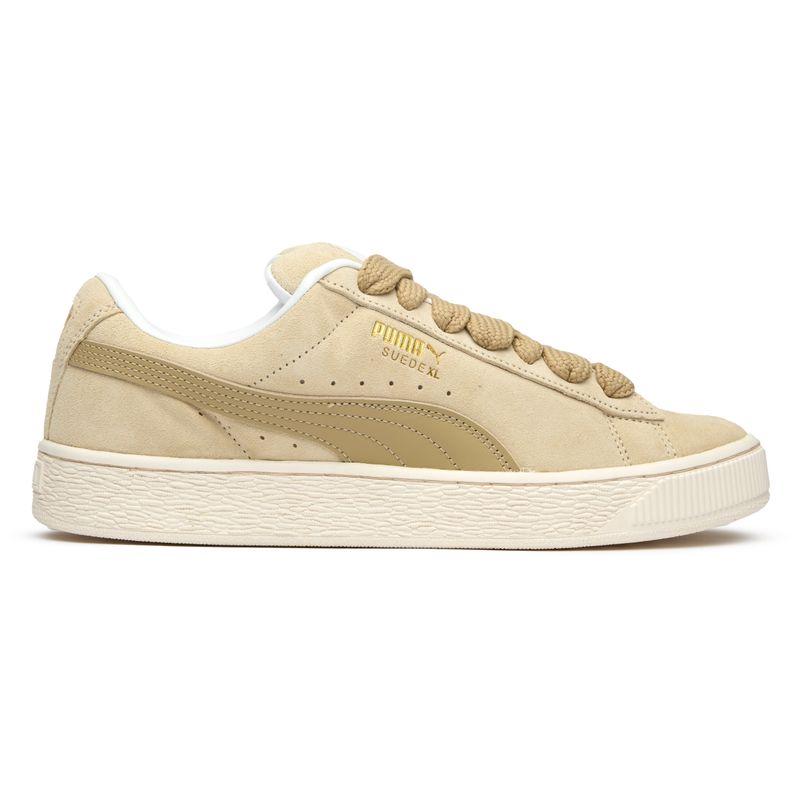 彪马(Puma)男款休闲板鞋白色 suede 材质加厚鞋舌防滑橡胶大底 la