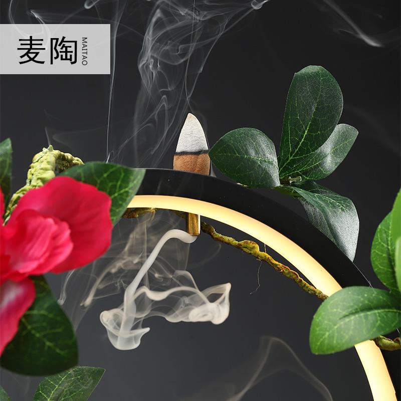 美帮汇创意陶瓷花盆简约仿真杜鹃花植物摆件家用室内盆栽装饰品高清大图