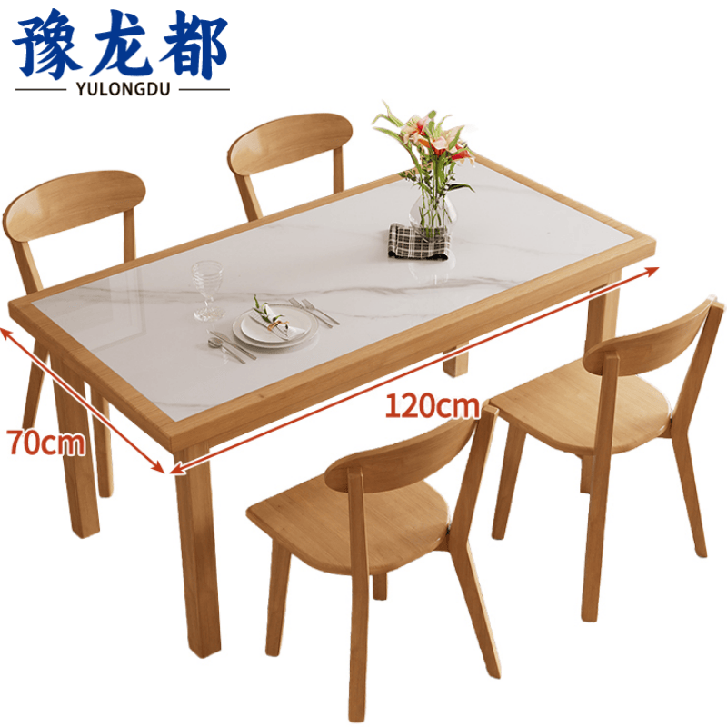 豫龙都 食堂桌椅 一桌四椅套高清大图