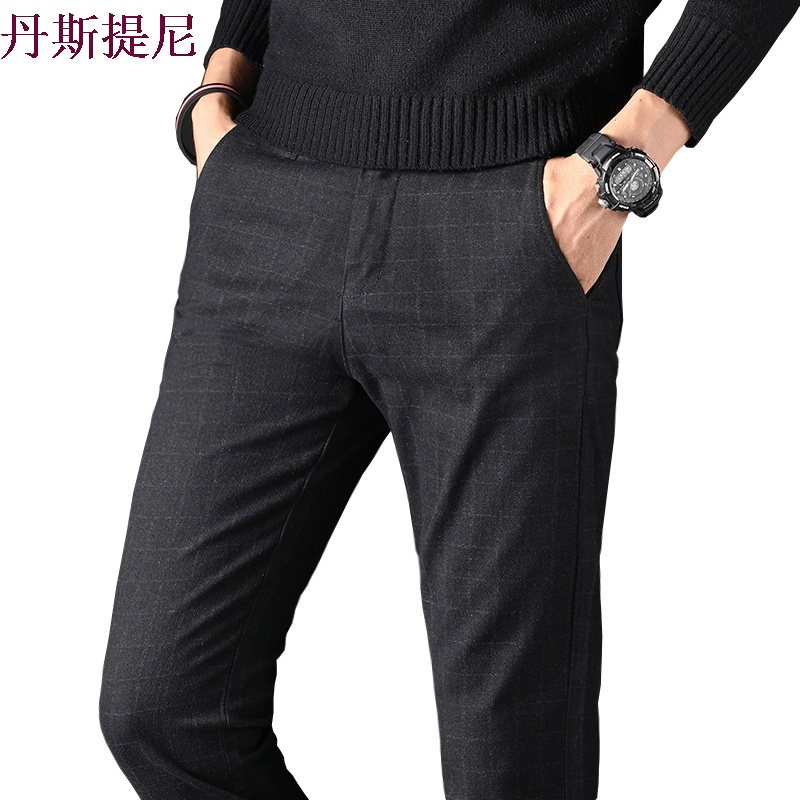 夏季薄款休闲裤男修身小脚裤韩版潮流男士休闲裤弹力百搭长裤子男