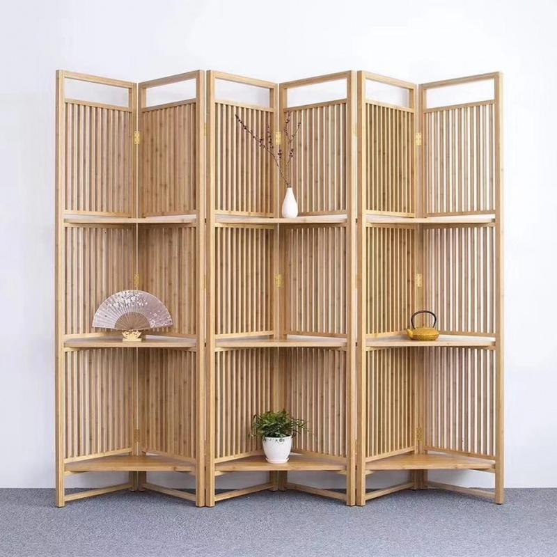 BONJEAN屏风隔断新中式实木简约移动折屏客厅玄关办公室现代中式折叠定制高清大图