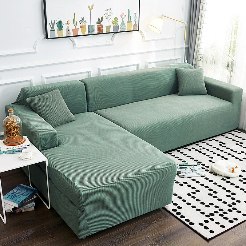 懒人沙发套全包卍能全盖沙发罩四季通用皮沙发垫巾简约 松柏绿 组合套装[三人长190-230cm+三人长190-230cm