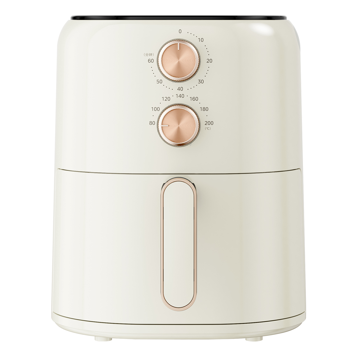 华凌美的出品高效烘烤空气炸锅双旋钮精准控温免翻面4.5L大容量电炸锅易清洁 WH-KZE4501TQ