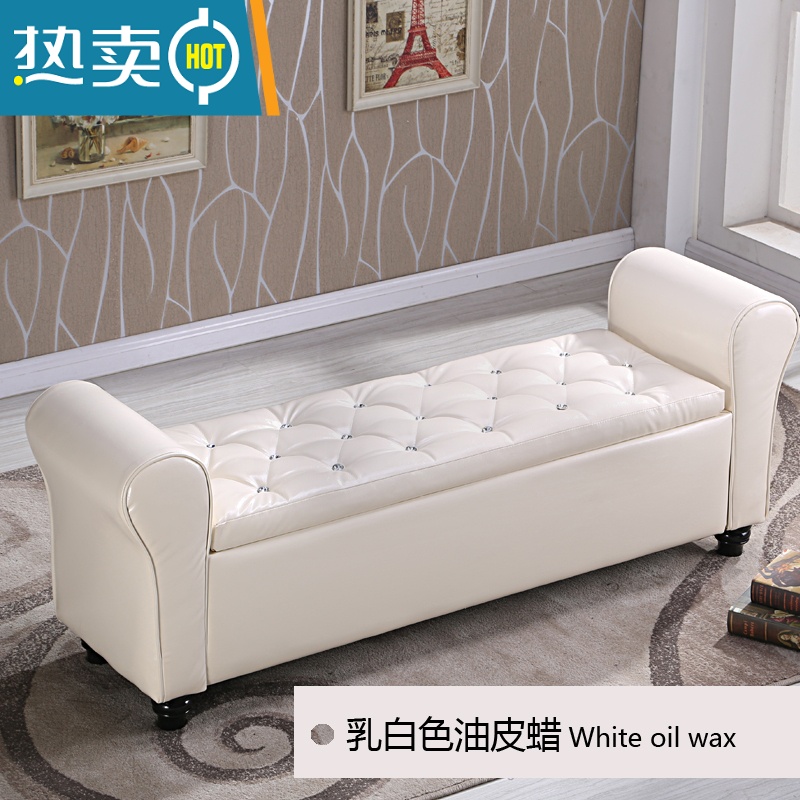 敬平家用换鞋凳储物长凳服装店沙发凳客厅多功能收纳床尾凳长方形卧室收纳凳高清大图