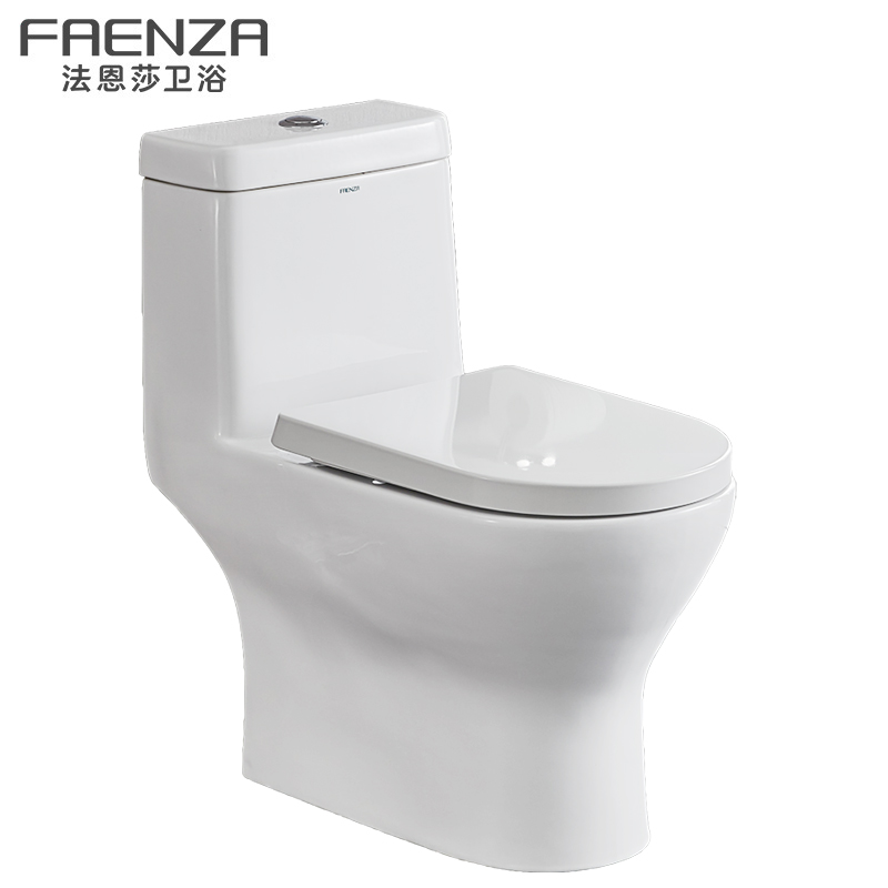 法恩莎(FAENZA)马桶座便器FB1668缓降盖板虹吸式特价普通座便器