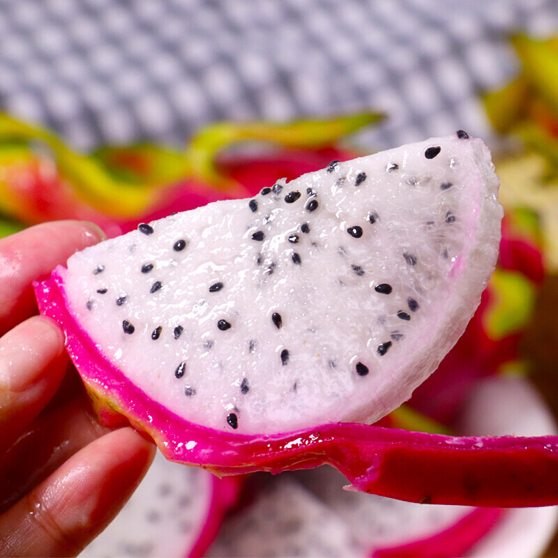 [西沛生鲜]进口白心火龙果 净重3斤装 单果300-500g高清大图