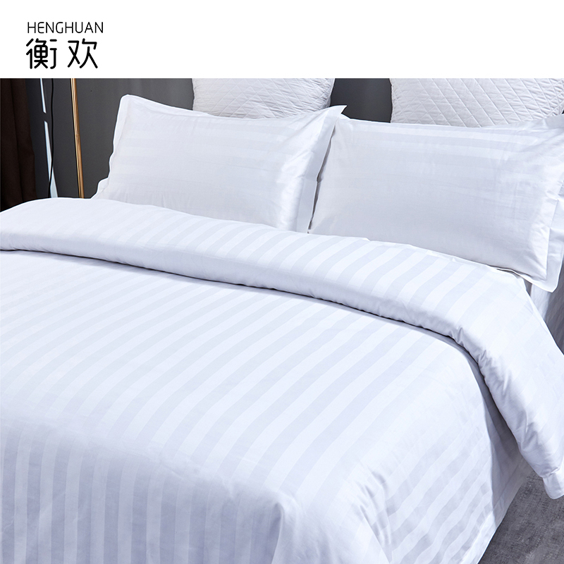衡欢(HENGHUAN)全棉40支加密暗条纹被套 RZ-BT01/床(1.2米床用 )高清大图