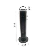 飞利浦(PHILIPS)取暖器/电暖器/电暖气 家用塔式立式摇头 恒温倾倒断电定时功能3档调节暖风机