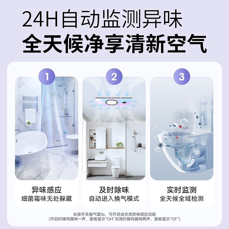 雷士照明Y432M全色域疗愈浴霸光景疗愈舒压畅浴多功能浴霸高清大图