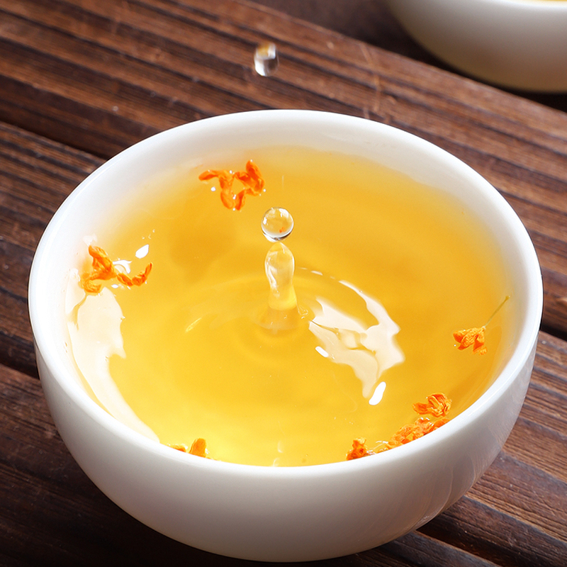 发1.5斤 2026新茶明前桂花龙井茶特选杭州龙井茶桂花绿茶散装750g高清大图