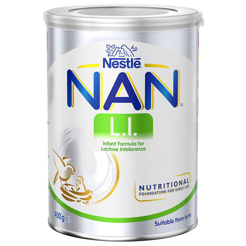 Nestle雀巢 LI无乳糖 跨境版安儿宁AL110 防腹泻婴儿营养配方奶粉 0-12月 400g/罐 荷兰进口
