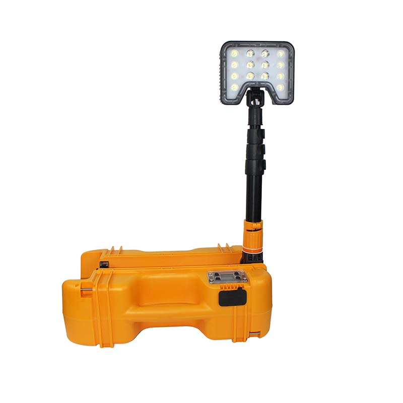 凯瑞多功能升降工作灯KLG719B 35W IP65聚光≥16h泛光≥12h聚光+泛光≥8h DC22.2V 6000K 黄色