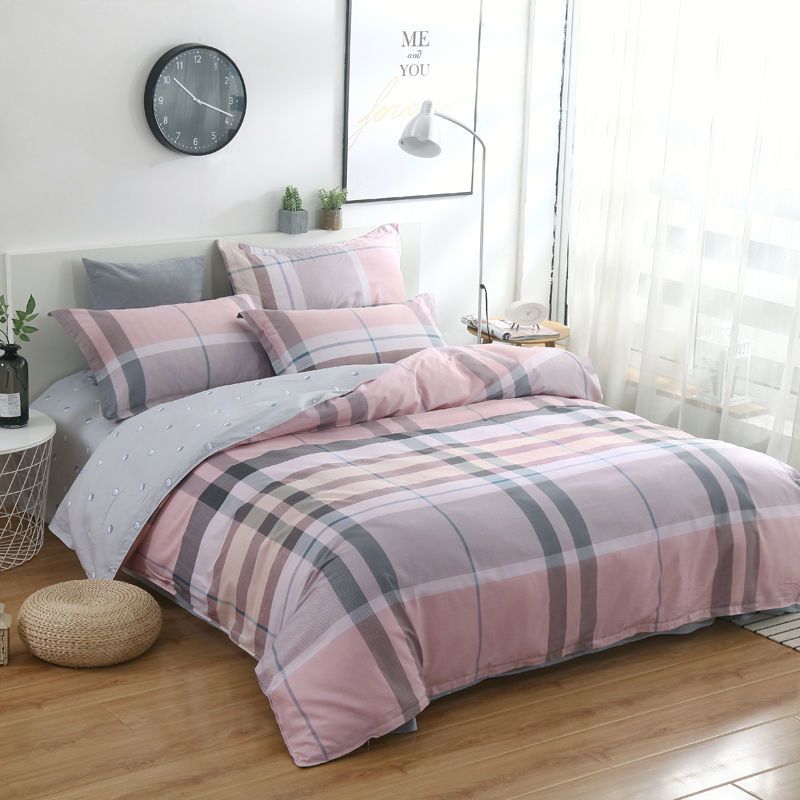 纯棉四件套223米被套学生宿舍3件套全棉套件12米床上用品