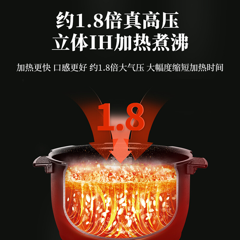 福库/CUCKOO韩国原装进口电饭锅IH电磁加热高压力打铁名匠内胆智能家用电饭煲CRP-HWF108FHHWF108FH