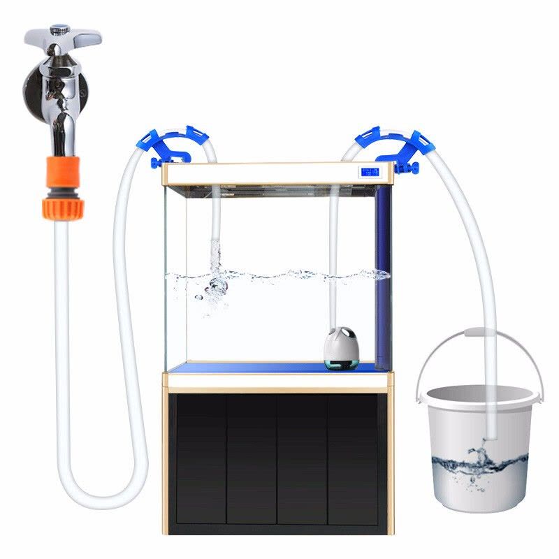 鱼缸换水器电动换水水族箱抽水套装自动换水管潜水泵鱼缸加水清洗清洁工具吸粪便图片