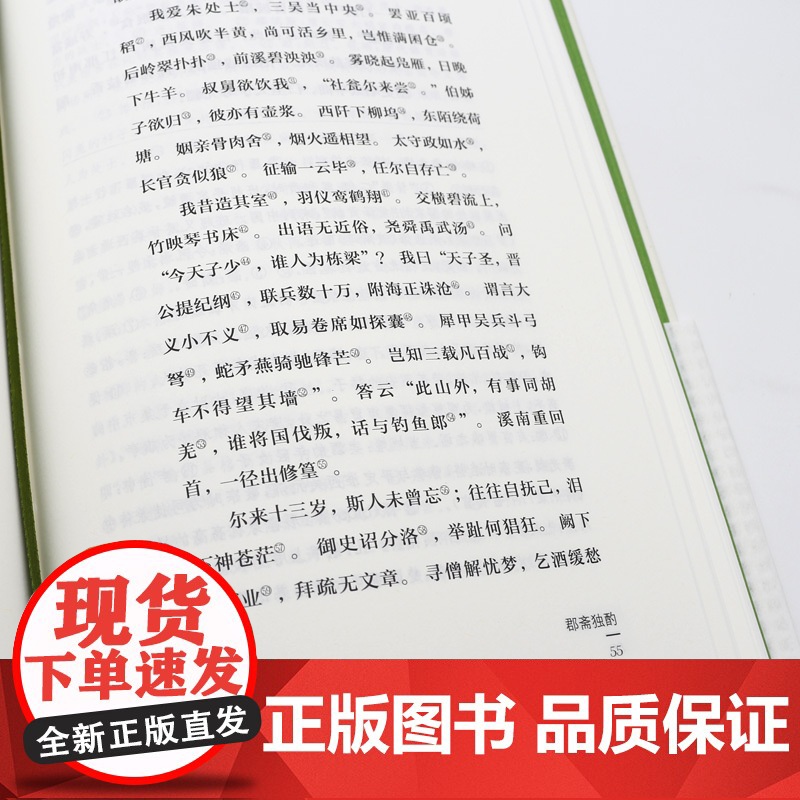 杜牧集 中华文史名著精选精译精注丛书 全民阅读版 32开精装 晚唐代表诗人与李商隐齐名并称小李杜 精选杜牧诗文佳导读 注高清大图