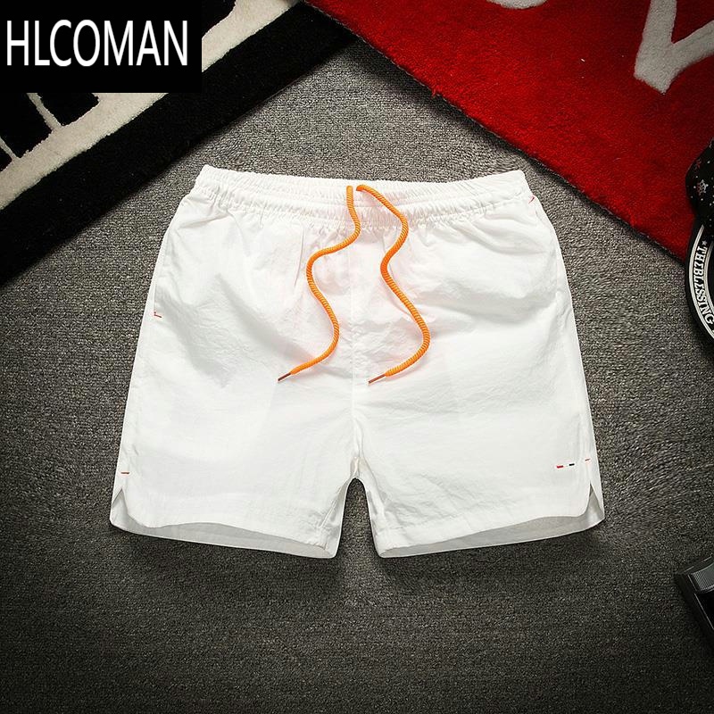HLCOMAN三分裤男夏季薄款速干短裤沙滩纯色3分裤情侣马拉松跑步运动裤潮