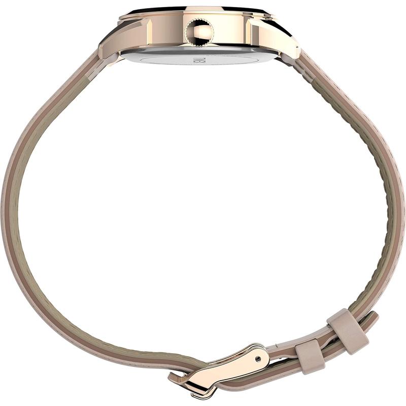 天美时(Timex)女士石英表经典时尚防水休闲皮质表带手表代购正品腕表高清大图