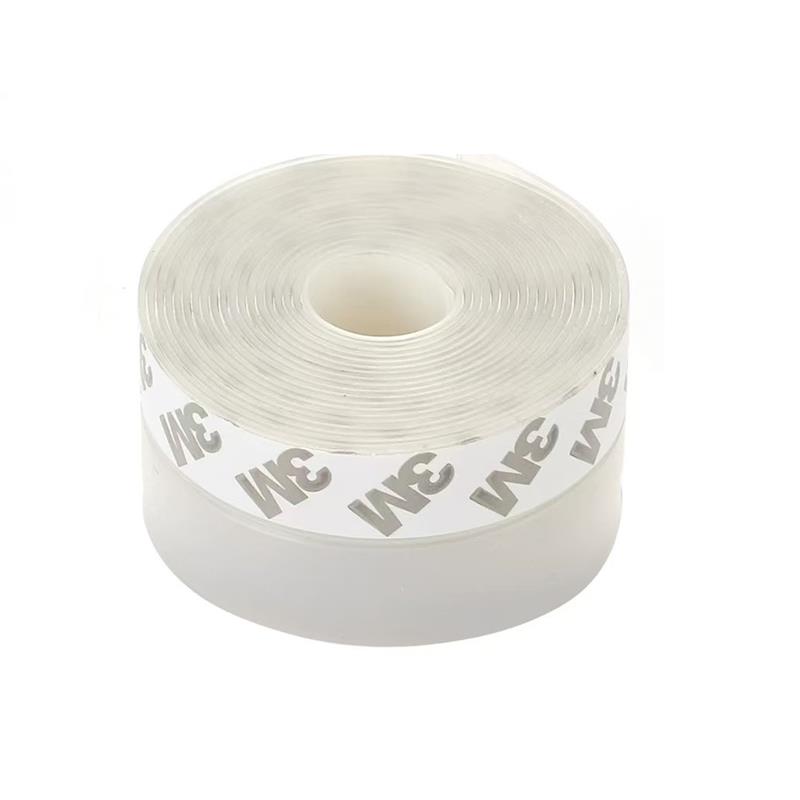 中锦科技 硅胶门窗密封条防风防尘自粘密封胶条 25mm*5米[半透明色]卷高清大图